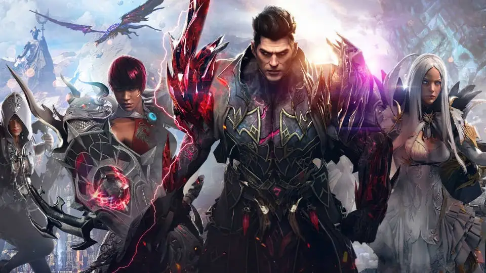 Lost Ark MMOARPG gameplay showing eleven key game features