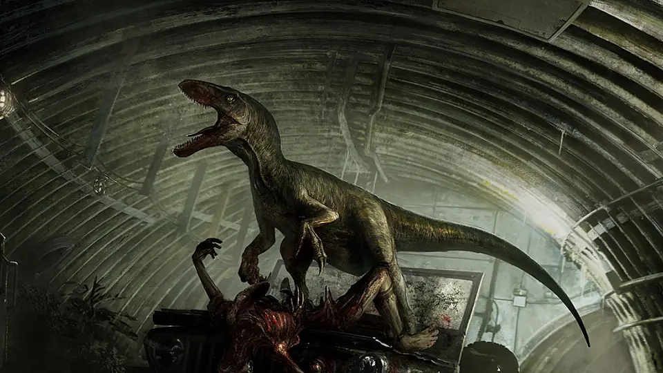 The Isle dinosaur survival game in dense prehistoric forest